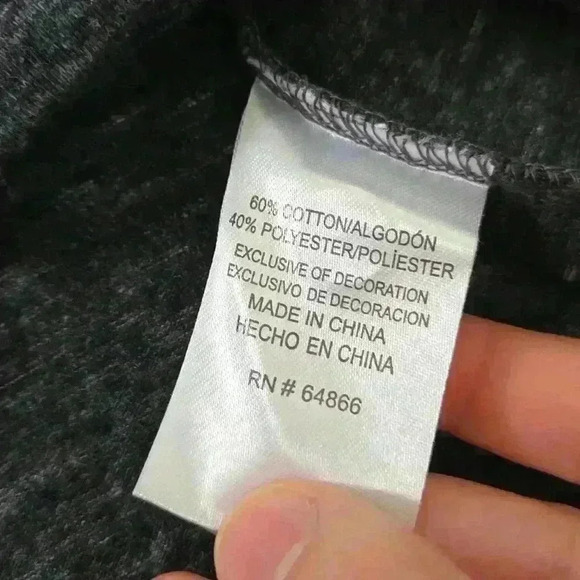 Grey Button Tee - Picture 5 of 6